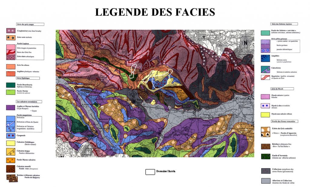 Terroir avec légendes - Domaine Ilarria - Vins du Sud Ouest - Irouléguy